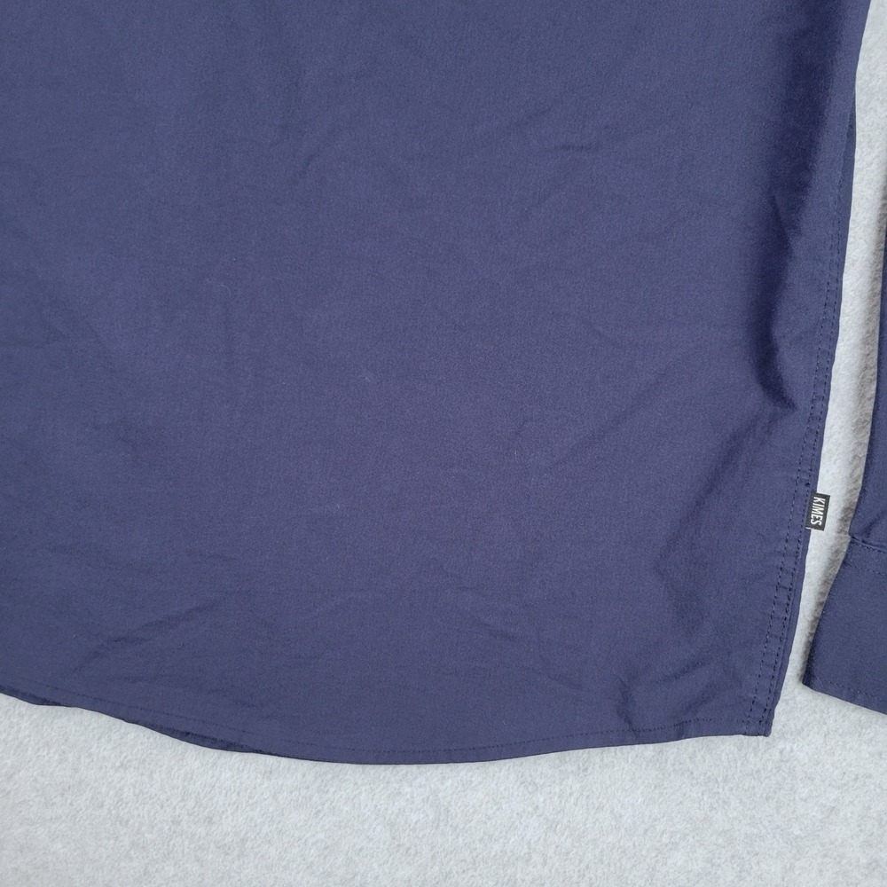 Kimes Ranch Western Blackout Snap Shirt Mens L Navy Coolmax Stretch Long Sleeve - Picture 10 of 14